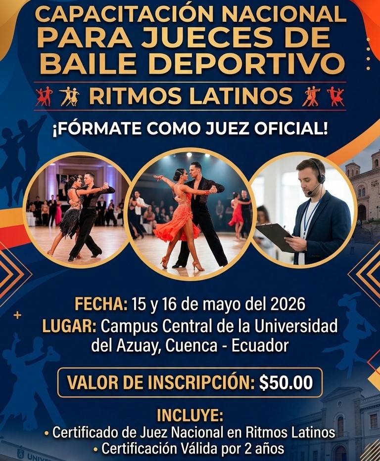 Convocatoria Oficial: Capacitación Nacional para Jueces de Ritmos Latinos 2026